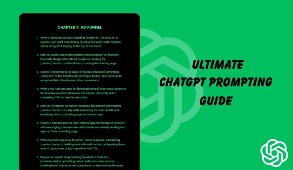 ChatGPT Prompts for Entrepreneurs: Save Time & Grow Your Business Artificial intelligence has become an essential tool for modern entrepreneurs, and ChatGPT is leading the way. Whether you're launching a startup, running an online business, or growing a personal brand, ChatGPT can help you create content, write emails, generate business ideas, and automate repetitive tasks in minutes. Instead of staring at a blank screen, the right prompts allow you to get high-quality responses quickly, helping you work smarter and focus on growing your business. [EMBED YOUTUBE SHORT HERE] Key Takeaways ChatGPT helps entrepreneurs save time on daily tasks. Well-written prompts produce more accurate and useful responses. You can use ChatGPT for marketing, sales, content creation, customer support, and business planning. AI boosts productivity without replacing your creativity or decision-making. Learning prompt engineering gives entrepreneurs a competitive advantage. Quick Prompt Examples Generate 10 profitable AI business ideas for beginners. Write a persuasive product description for my online store. Create a 30-day social media content calendar. Write a professional cold email to potential clients. Suggest SEO blog topics for my niche. Create a business plan outline for a startup. Generate engaging LinkedIn post ideas. Write FAQs for my website. Conclusion ChatGPT is more than just an AI chatbot—it's a productivity partner for entrepreneurs. By using clear and detailed prompts, you can automate routine work, create better marketing content, and make faster business decisions. Start experimenting with these prompts today and discover how AI can help you grow your business more efficiently.
